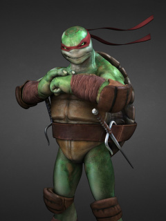 Screenshot №1 pro téma Raphael - Teenage Mutant inja Turtles 240x320