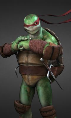 Обои Raphael - Teenage Mutant inja Turtles 240x400
