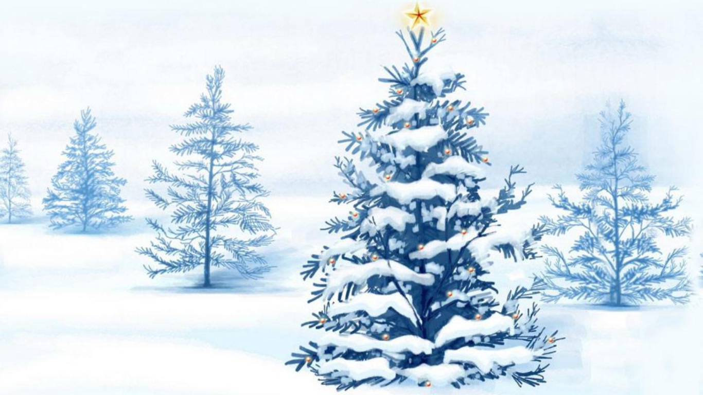 Screenshot №1 pro téma Xmas Tree 1366x768