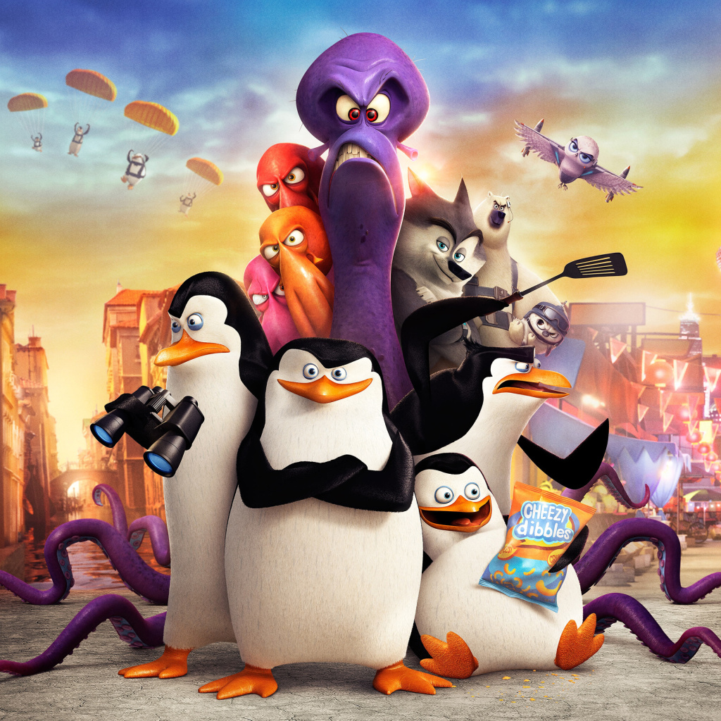 Das The Penguins of Madagascar 2014 Wallpaper 1024x1024