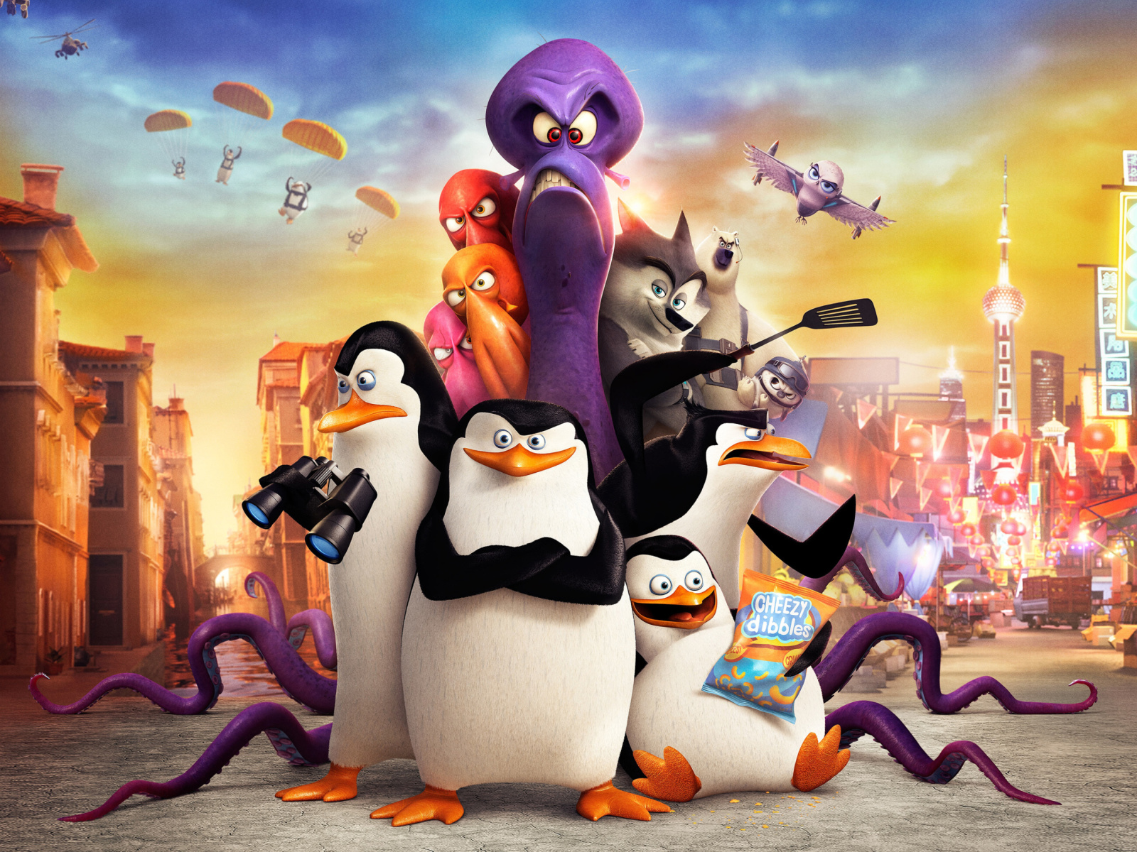 Обои The Penguins of Madagascar 2014 1600x1200