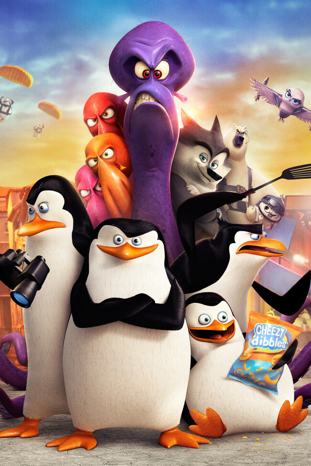 Fondo de pantalla The Penguins of Madagascar 2014 640x960