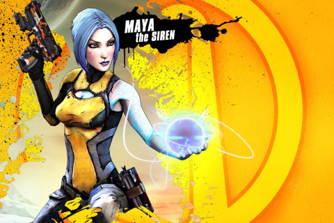 Screenshot №1 pro téma Maya the Siren, Borderlands 2 480x320