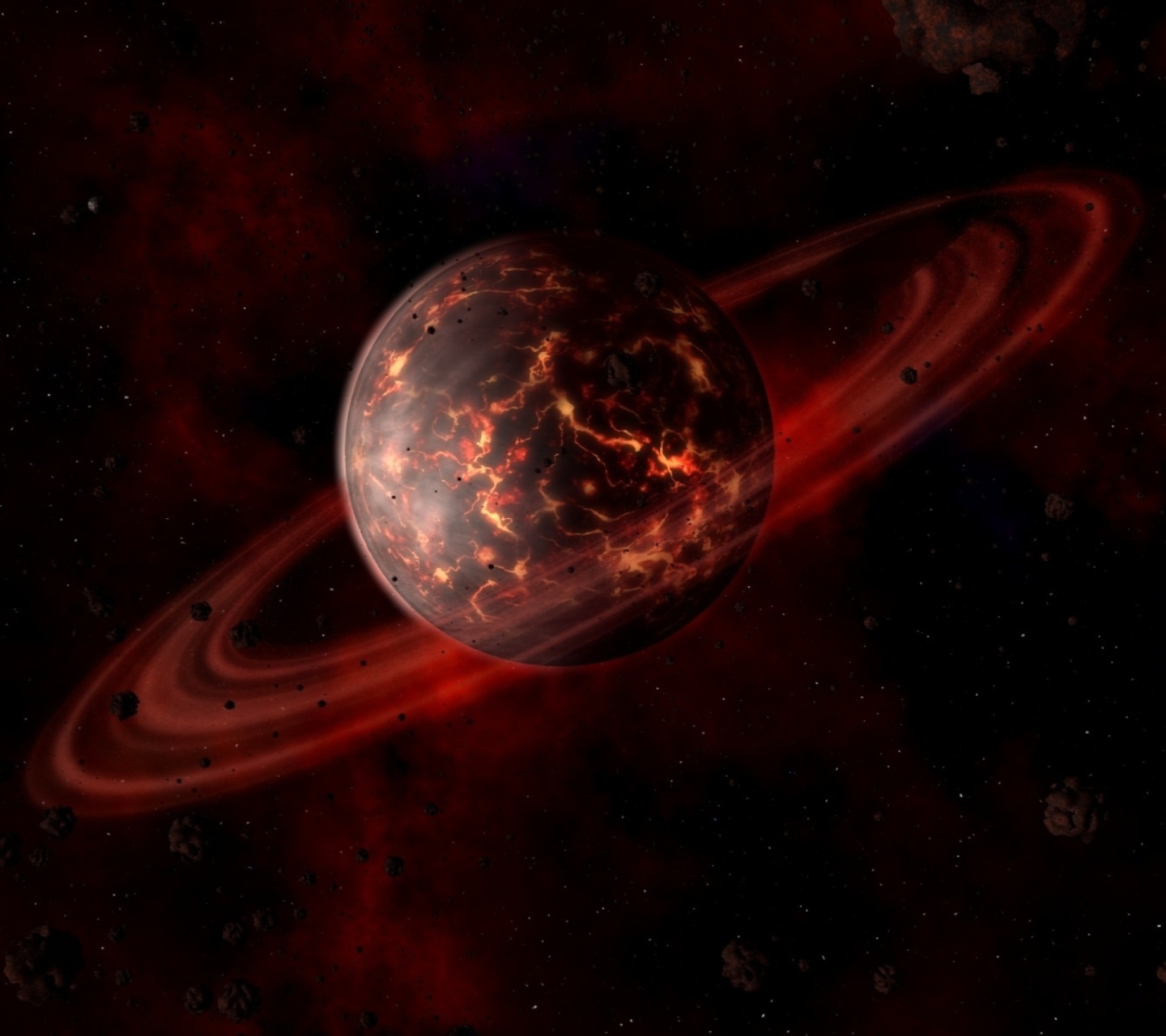 Screenshot №1 pro téma Volcanic Planet 1440x1280