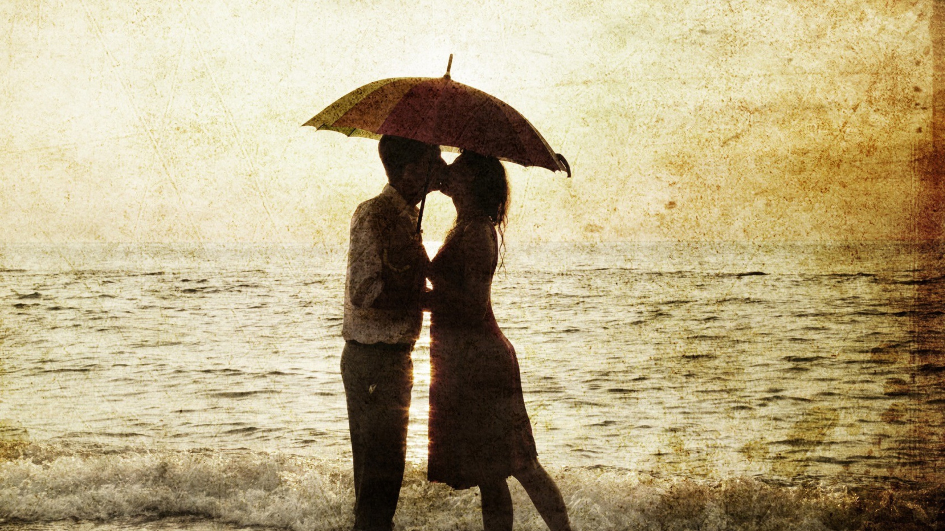 Screenshot №1 pro téma Couple Kissing 1920x1080