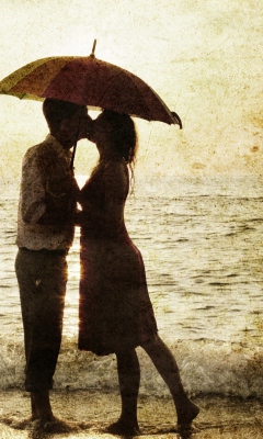 Screenshot №1 pro téma Couple Kissing 240x400