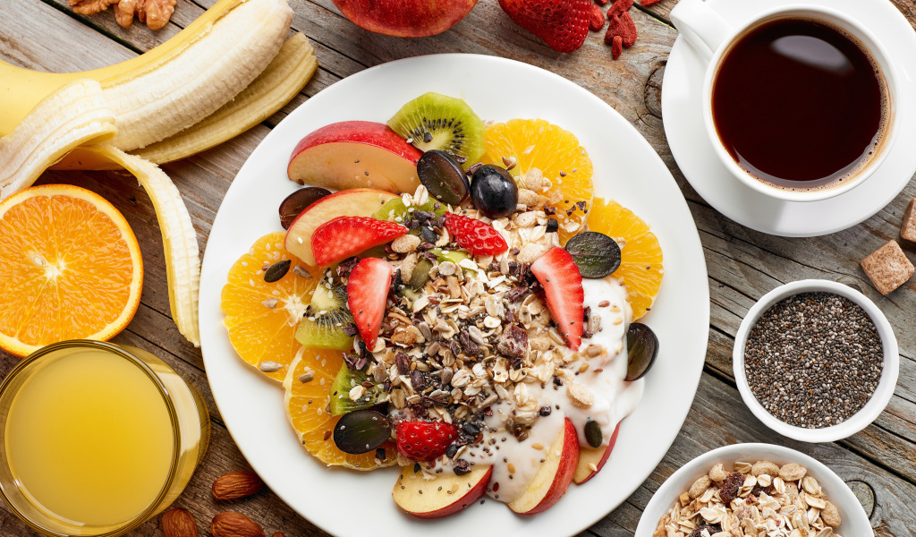 Breakfast, coffee, muesli screenshot #1 1024x600