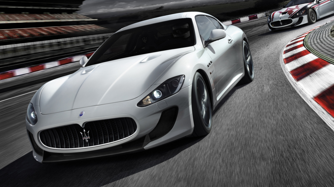 Maserati GranTurismo wallpaper 1366x768