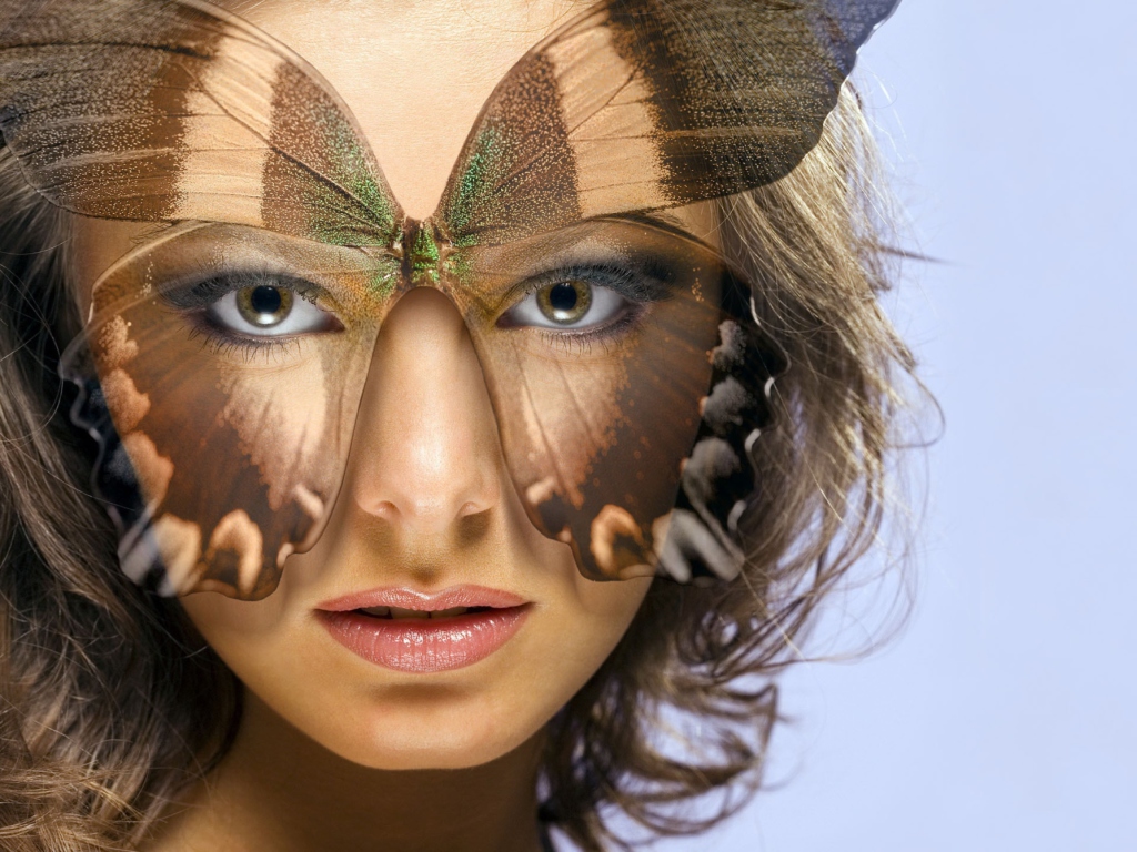 Das Butterfly Mask Wallpaper 1024x768