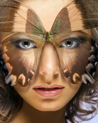 Butterfly Mask - Obrázkek zdarma pro Nokia Asha 306