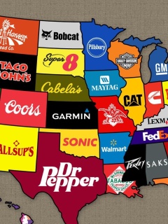 Us Brands Map screenshot #1 240x320