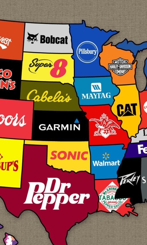 Us Brands Map screenshot #1 480x800