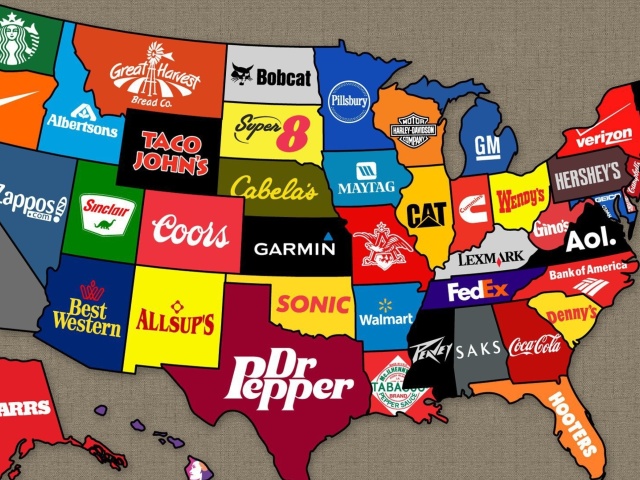 Us Brands Map screenshot #1 640x480