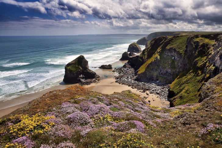 Fondo de pantalla Beach in Cornwall, United Kingdom