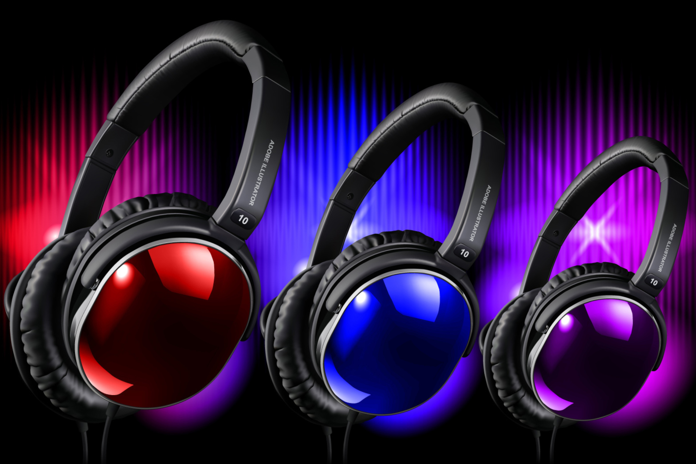 Screenshot №1 pro téma Colorful Headphones 2880x1920