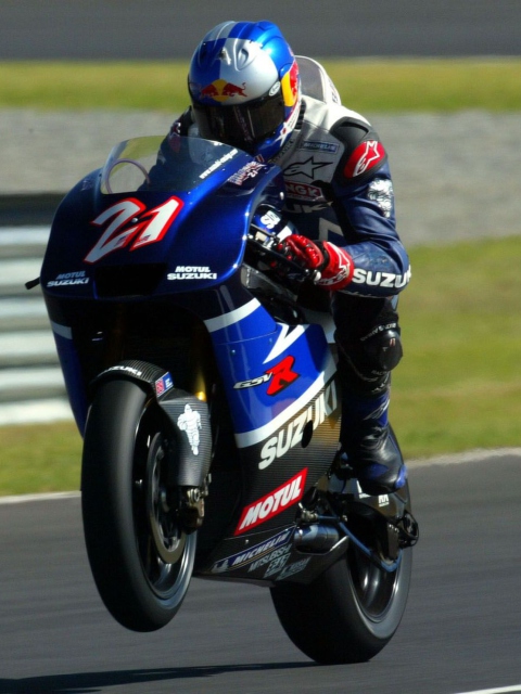 Racing Bike Suzuki wallpaper 480x640