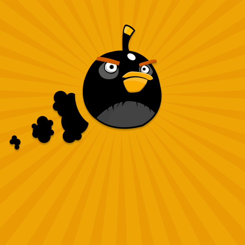 Screenshot №1 pro téma Black Angry Birds 1024x1024