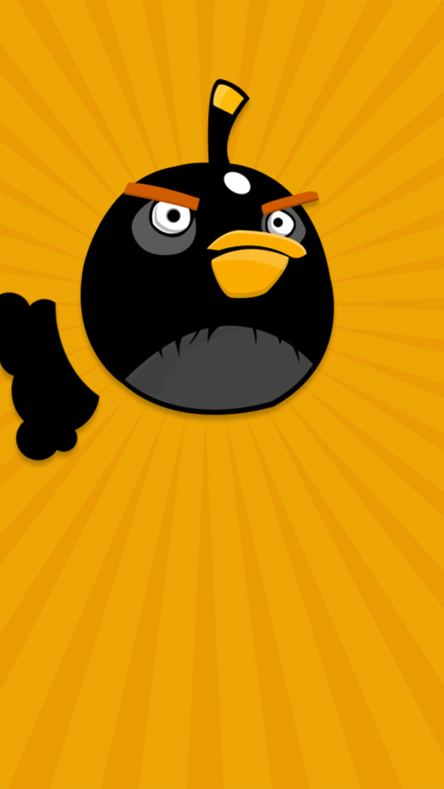 Screenshot №1 pro téma Black Angry Birds 640x1136