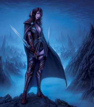 Fantasy Warrior Girl - Obrázkek zdarma pro 360x640