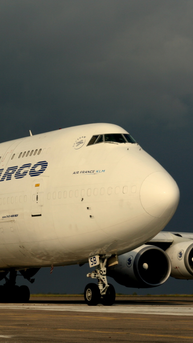 Screenshot №1 pro téma Boeing 747 400 Air France 640x1136