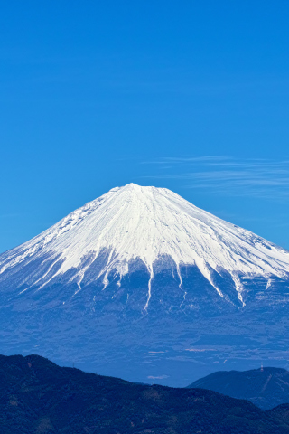 Fondo de pantalla Fuji Volcano 320x480