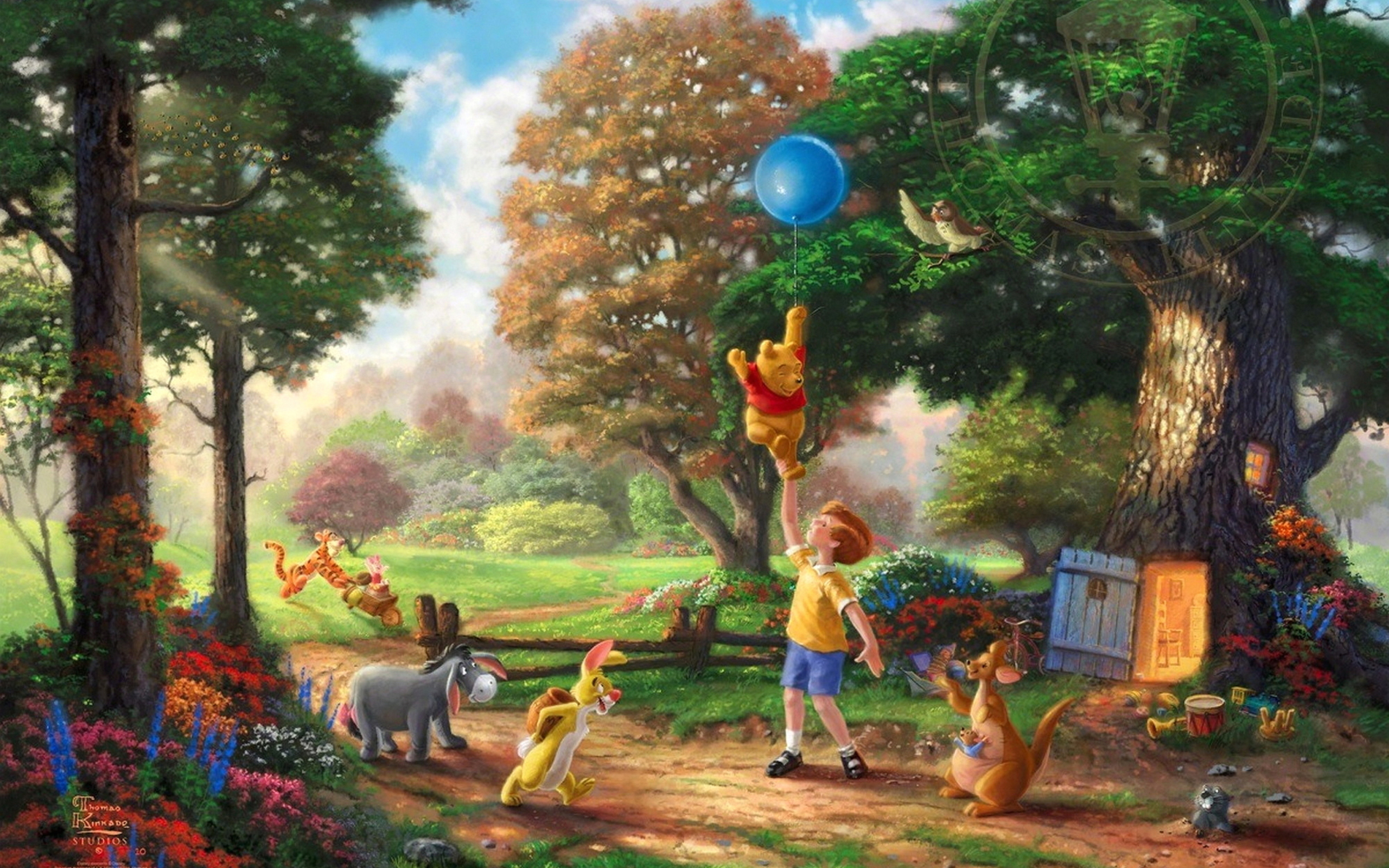 Fondo de pantalla Thomas Kinkade, Winnie-The-Pooh 2560x1600