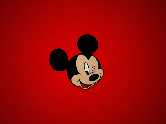 Fondo de pantalla Mickey Winking 640x480