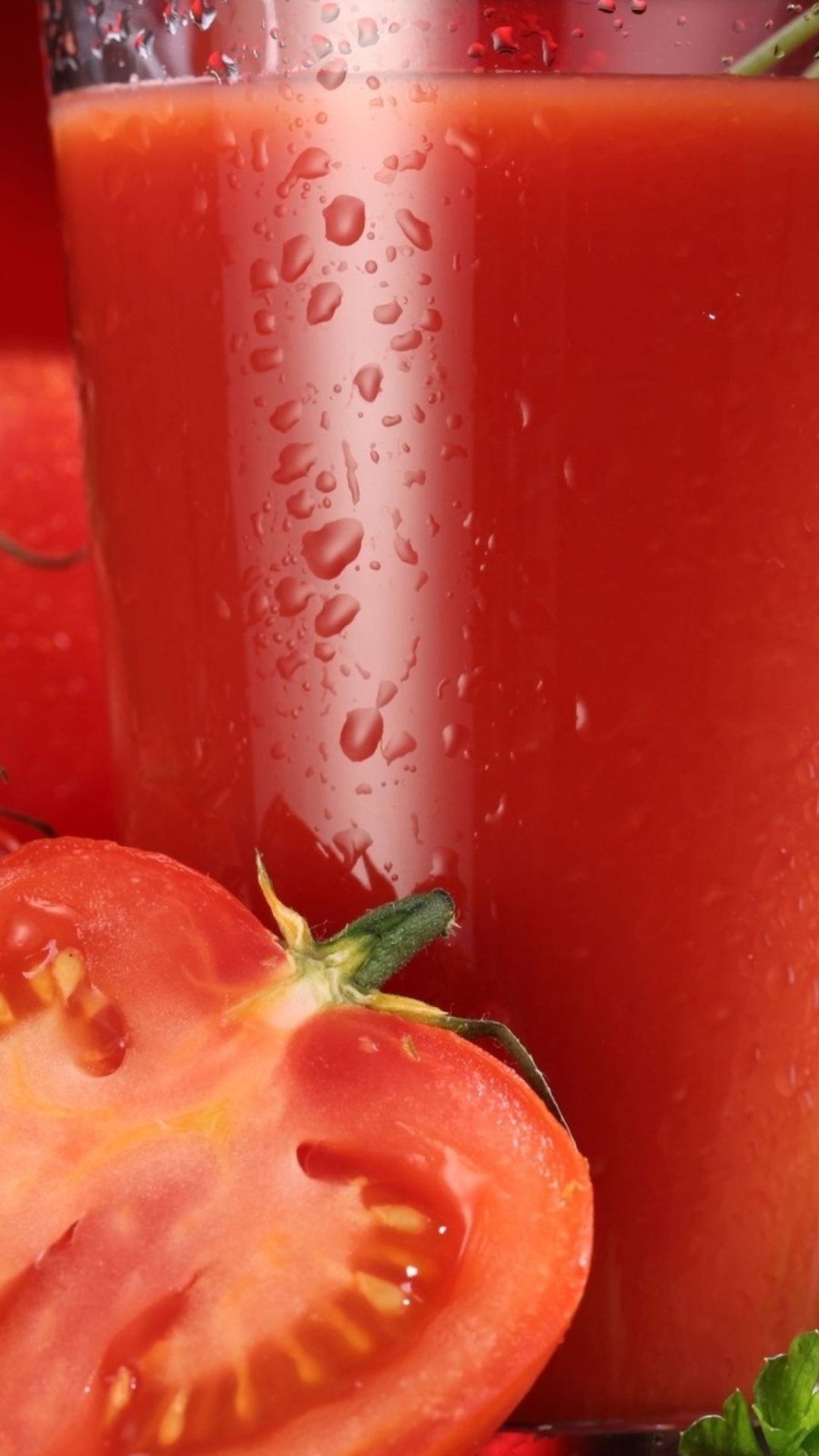 Fresh Tomatoe Juice wallpaper 1080x1920