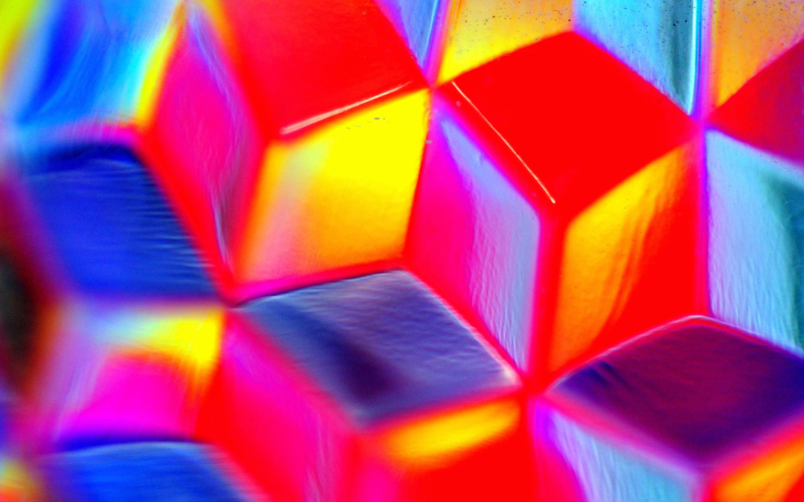 Fondo de pantalla Colorful Cubes 3D 2560x1600