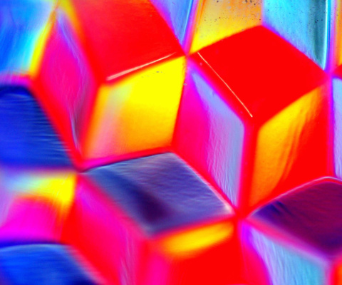 Fondo de pantalla Colorful Cubes 3D 480x400