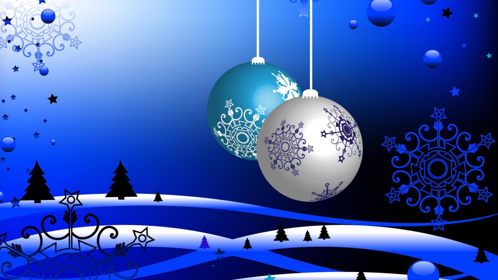 Screenshot №1 pro téma Christmas Balls 1600x900