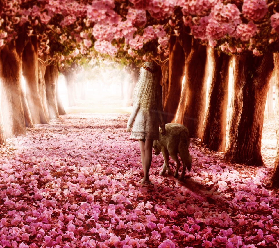Das Flower Forest Wallpaper 960x854