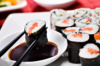 Sushi and Chopsticks - Obrázkek zdarma pro 1280x720