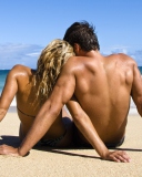 Screenshot №1 pro téma Romantic Beach Time 128x160