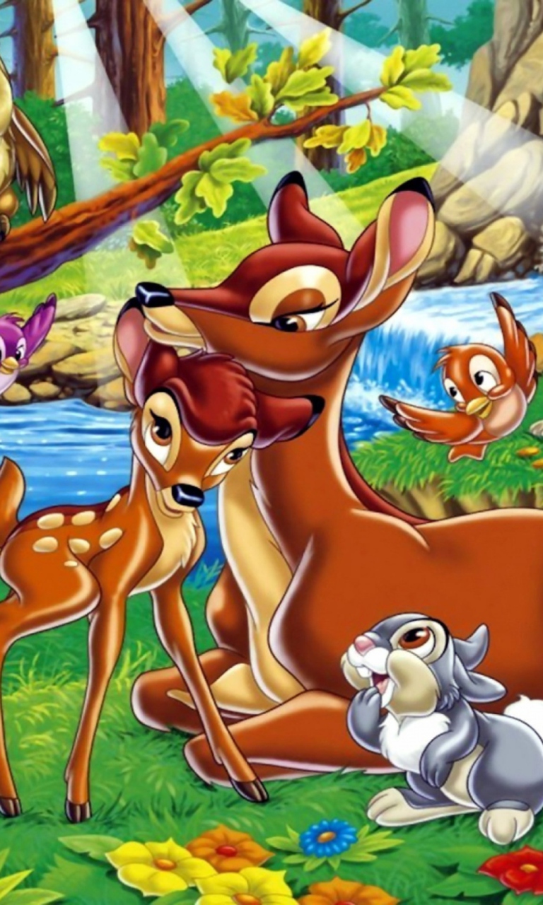 Fondo de pantalla Disney Bambi 768x1280