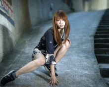 Das Hong Kong Girl Wallpaper 220x176