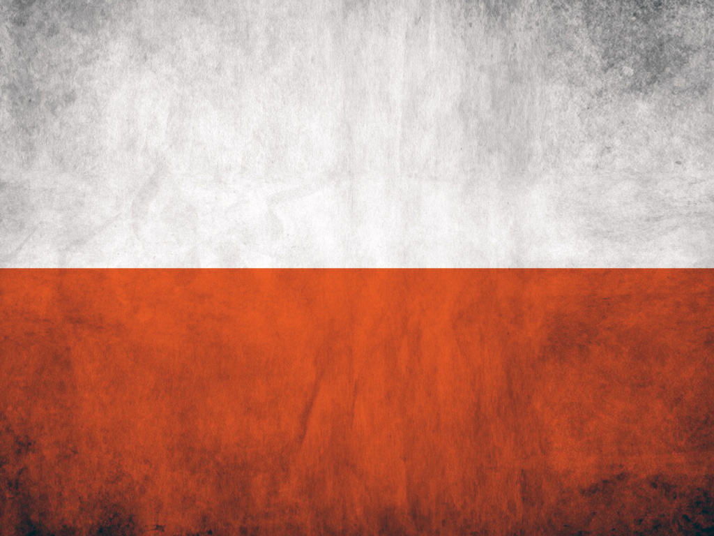 Das Poland Flag Wallpaper 1024x768
