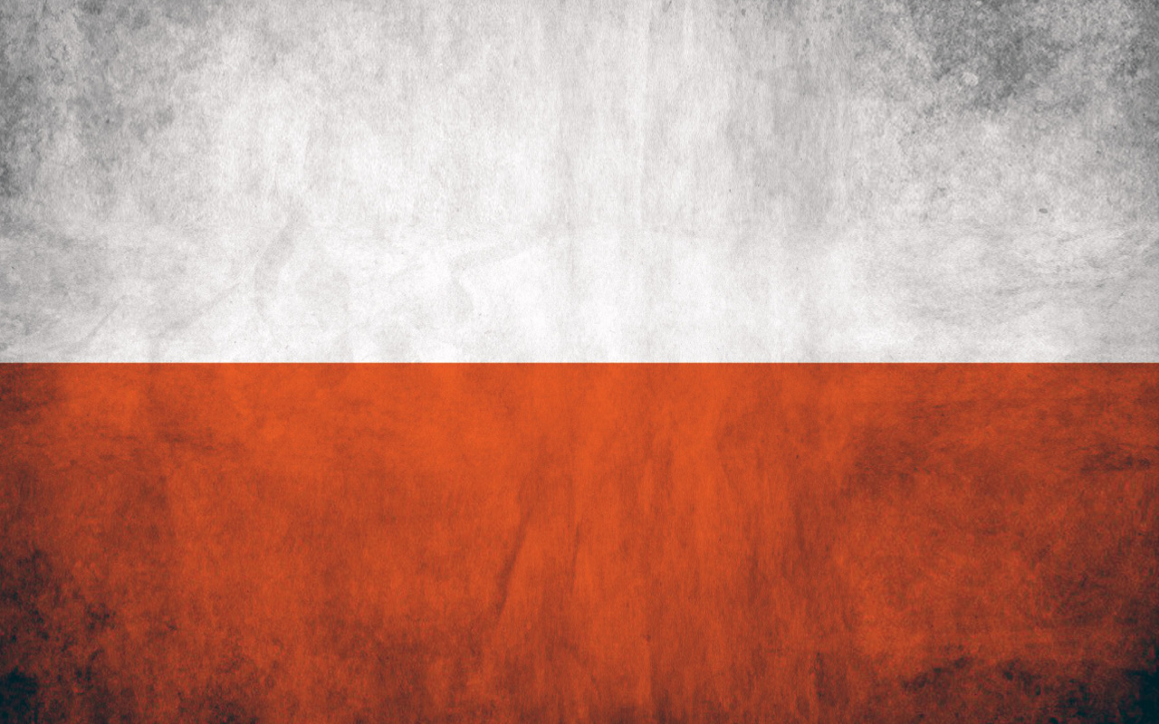 Poland Flag wallpaper 1280x800