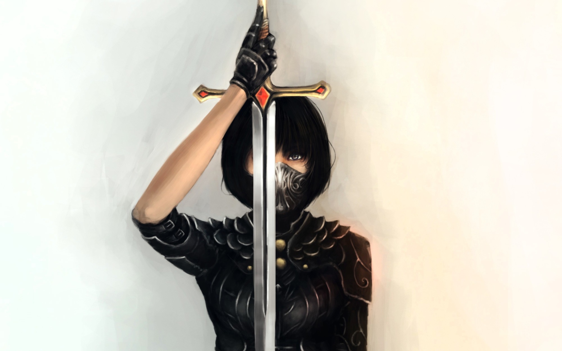 Fondo de pantalla Girl With Sword 1920x1200
