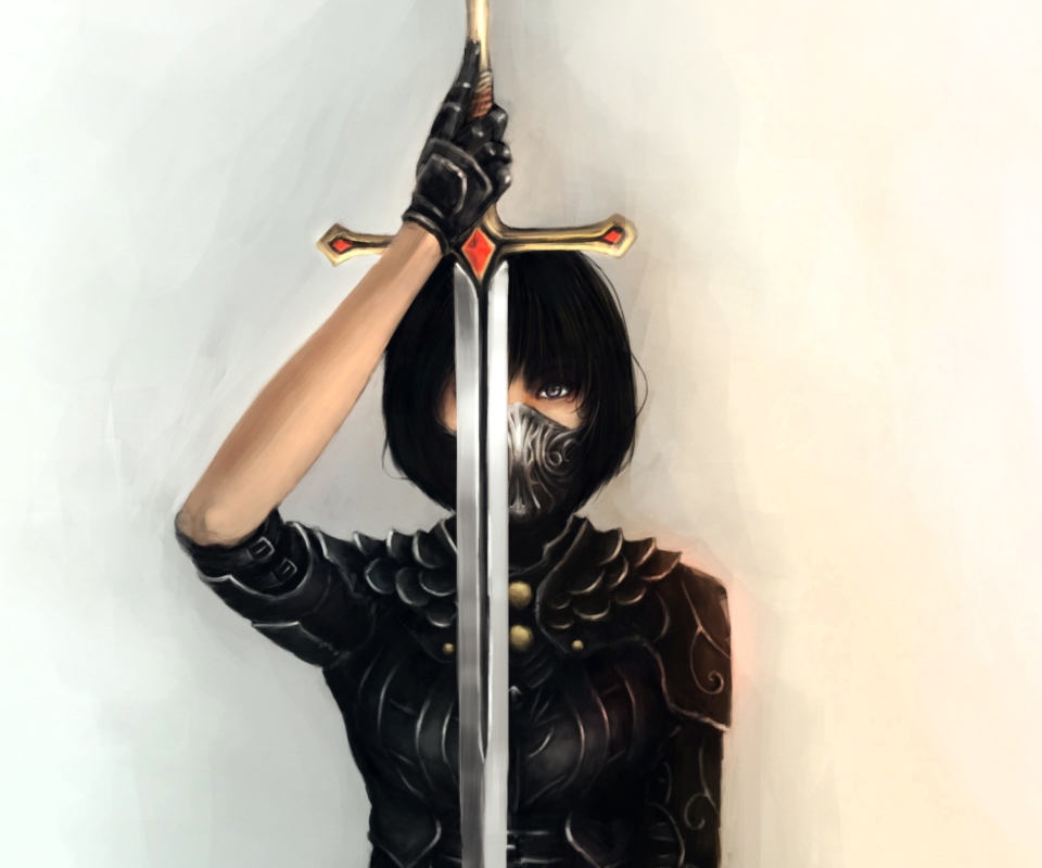 Sfondi Girl With Sword 960x800