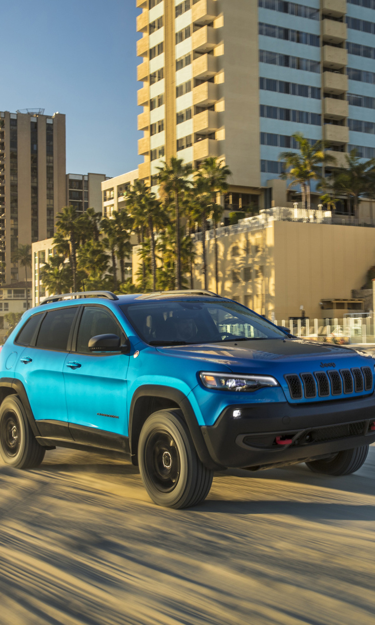 Das 2019 Jeep Cherokee Trailhawk Suv Wallpaper 768x1280