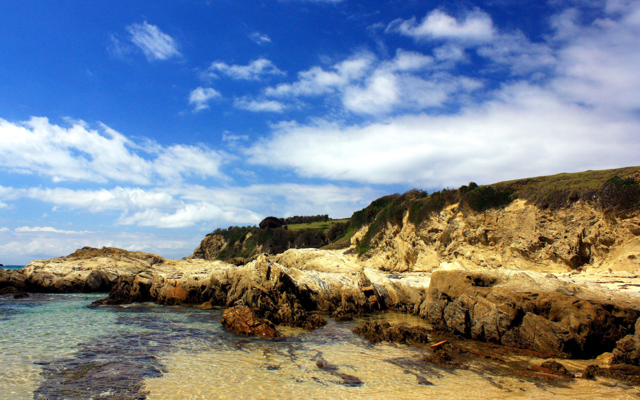 Screenshot №1 pro téma Rocks near Chile coast 1280x800