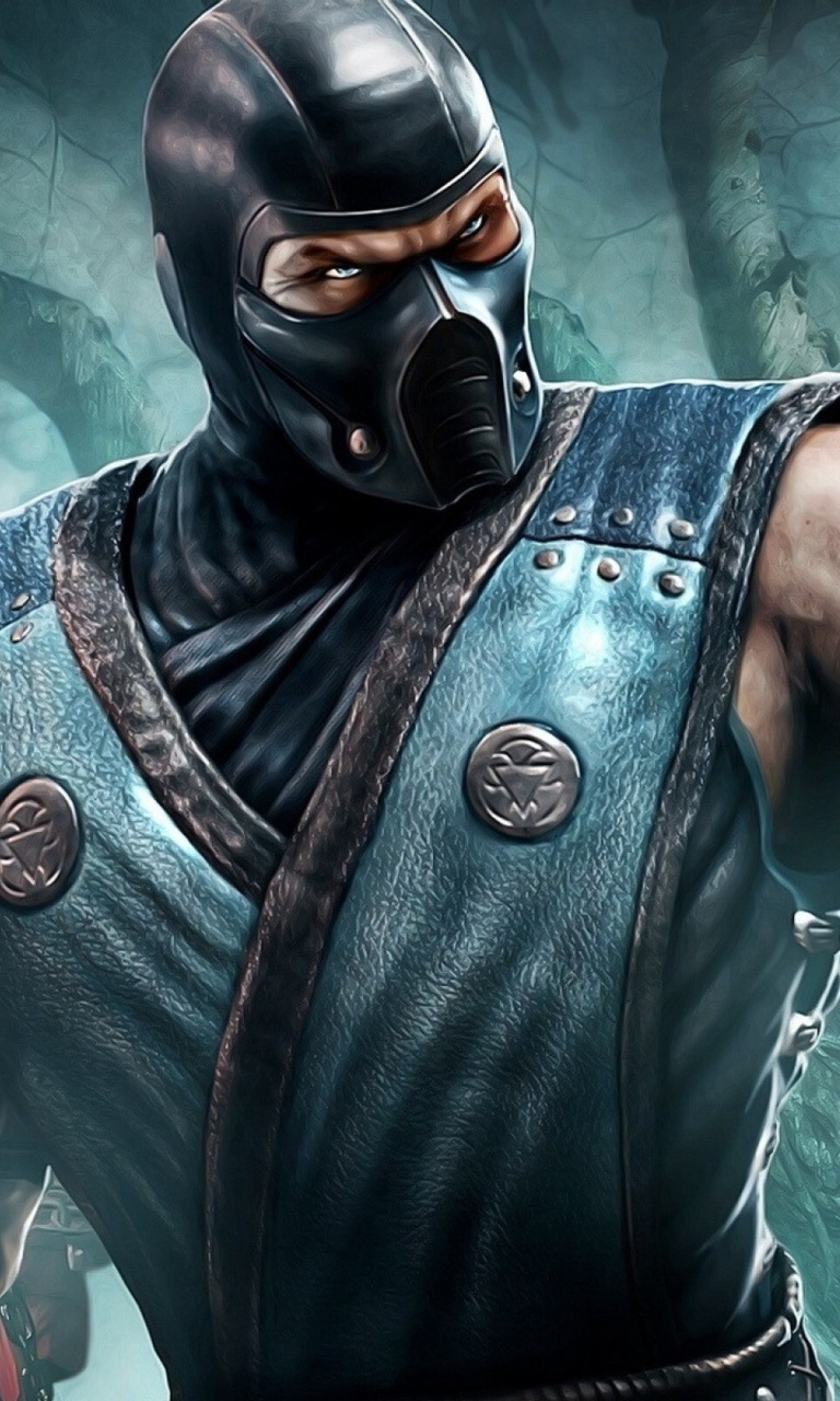 Обои Sub Zero Mortal Kombat 768x1280