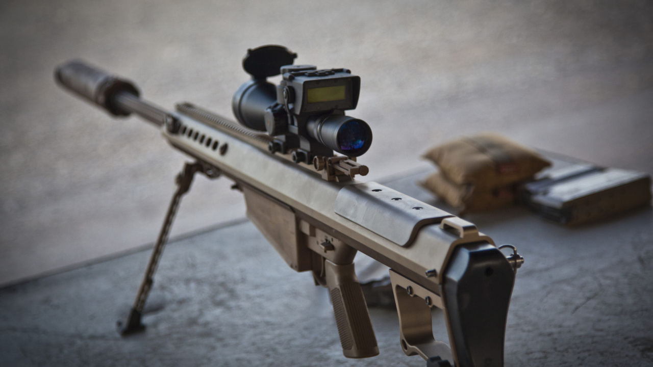Das Barrett M82 Sniper rifle Wallpaper 1280x720