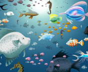 Screenshot №1 pro téma Virtual Fish Tank Aquarium 176x144
