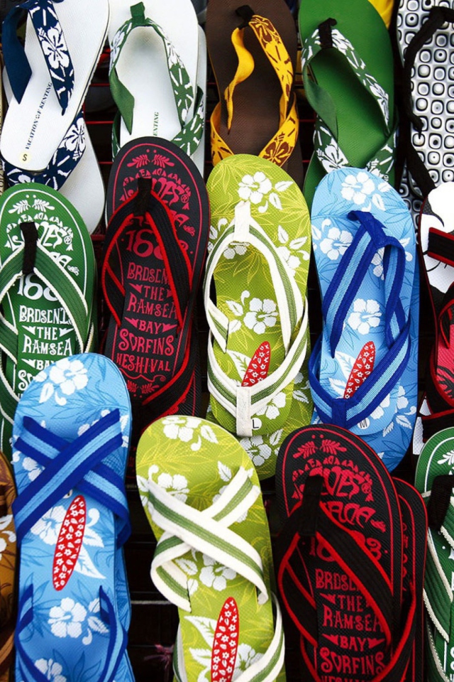 Colorful Flip Flops screenshot #1 640x960