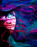 Screenshot №1 pro téma Girl Face Creative Abstraction 128x160