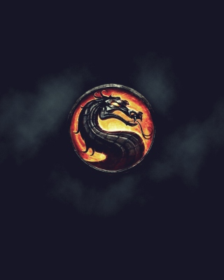 Kostenloses Mortal Kombat Logo Wallpaper für Nokia X3-02