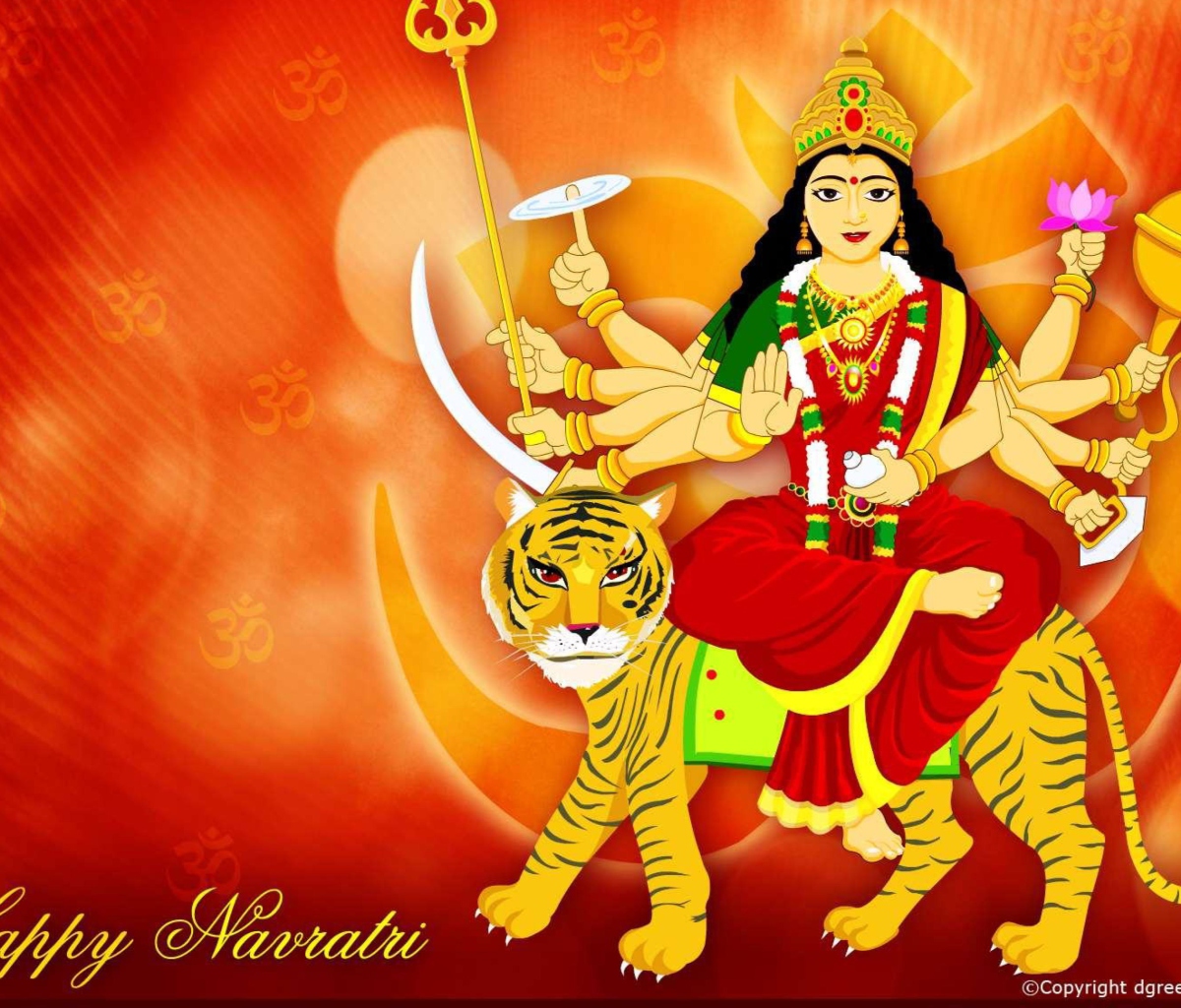 Das Maa Durga - Puja Avratri Wallpaper 1200x1024