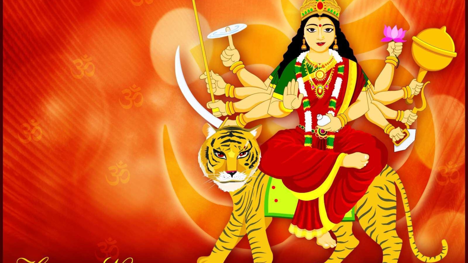 Fondo de pantalla Maa Durga - Puja Avratri 1600x900